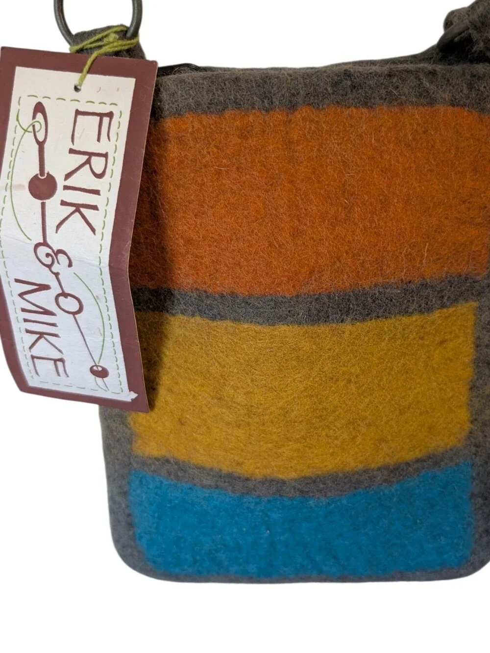 NEW...Erik & Mike Messenger Bag 100% Wool....